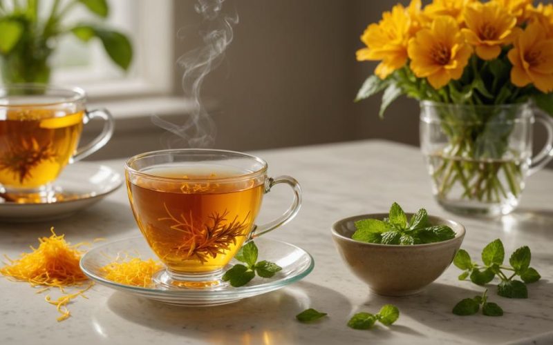saffron tea for stress relief