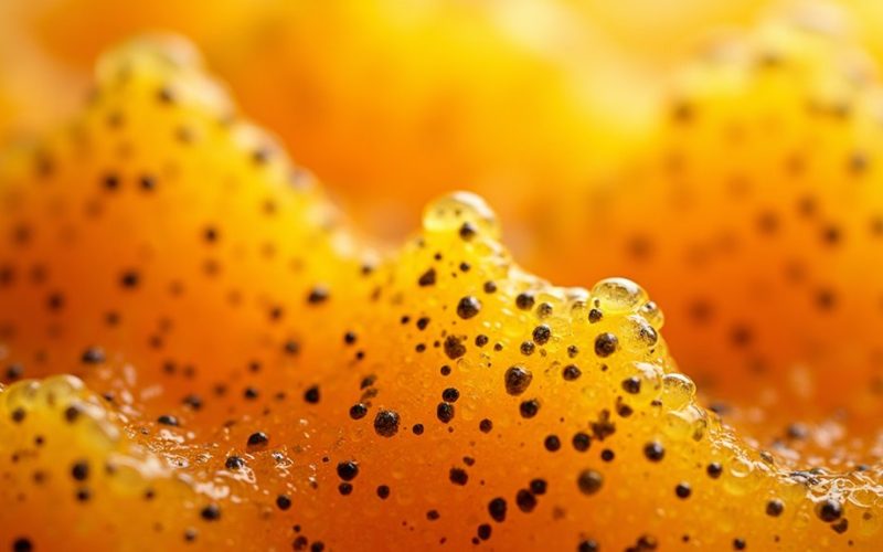 orange juice chia seed transformation