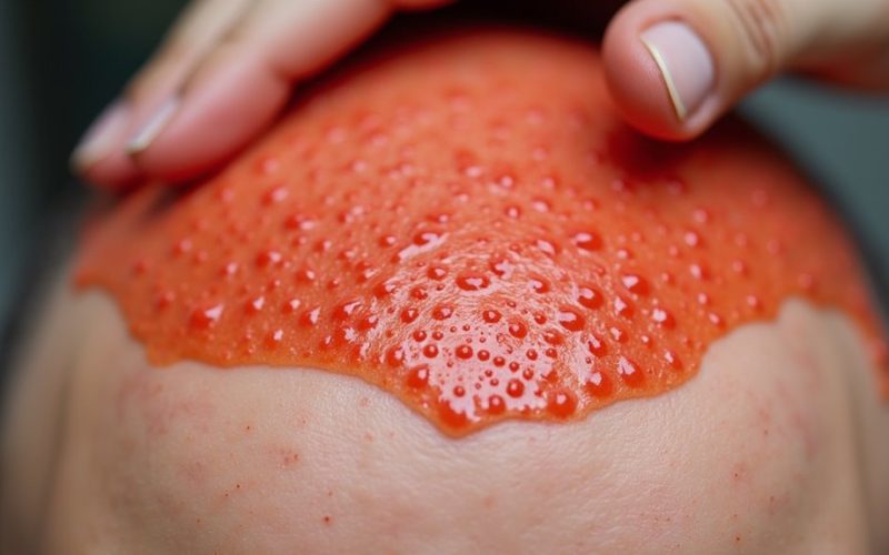 tomato juice hair regrowth solution