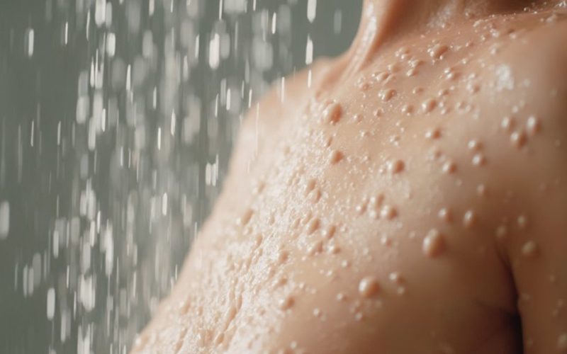 excessive shower duration dehydrates skin
