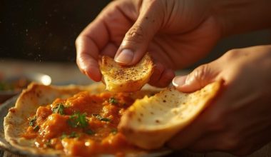 hand eating food digestion