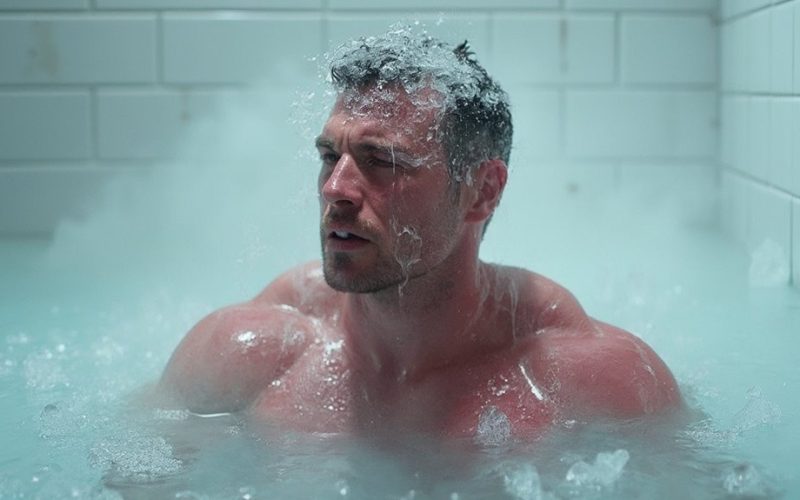 ice bath enhances muscle recovery