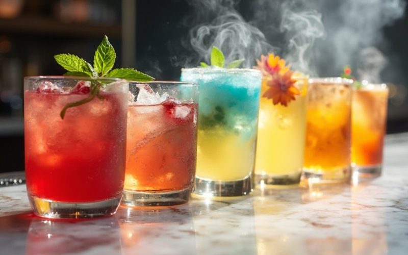 non alcoholic drinks shining spotlight