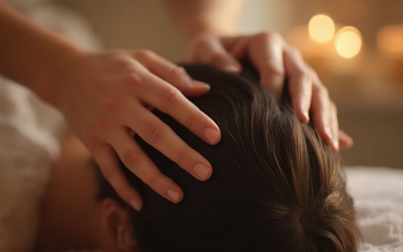 scalp massage reduces cortisol improves sleep