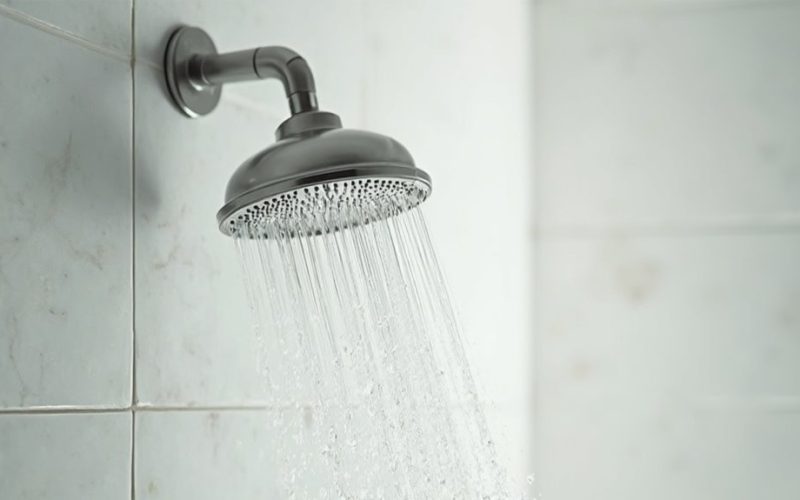 shower angle impacts skin hair wellbeing