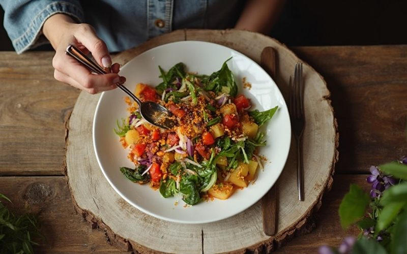 slow eating improves digestion and weight