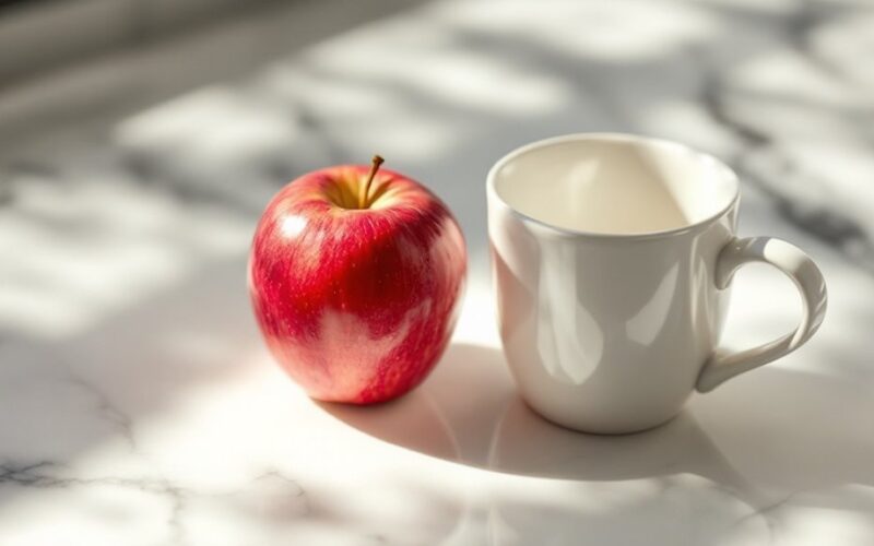 obuolys vietoj kavos