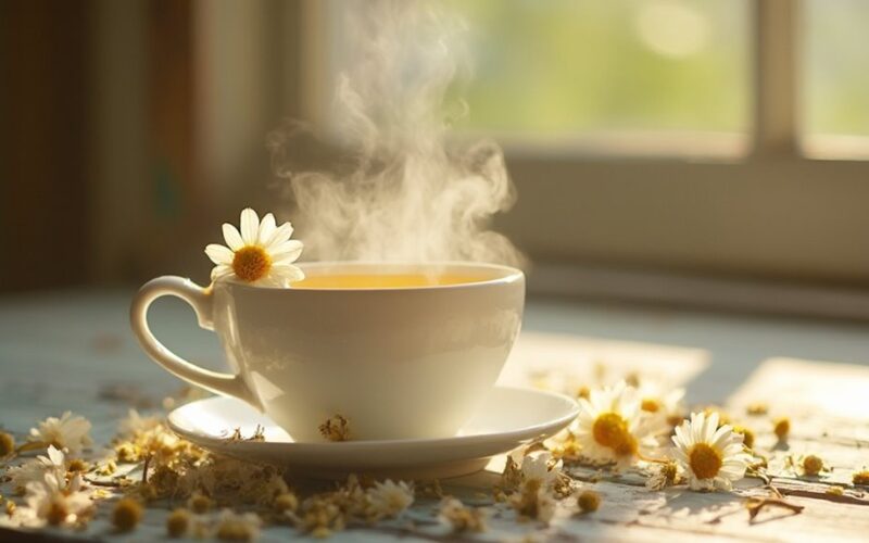 chamomile tea promotes health longevity