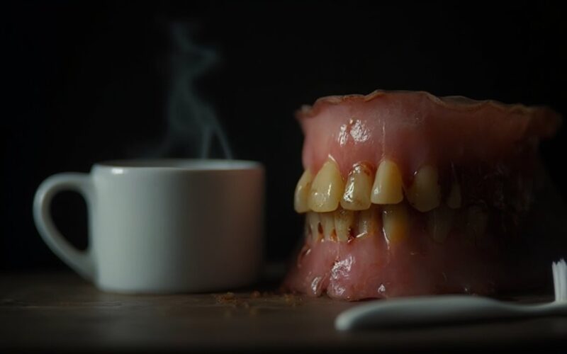 coffee before tooth brushing harmful