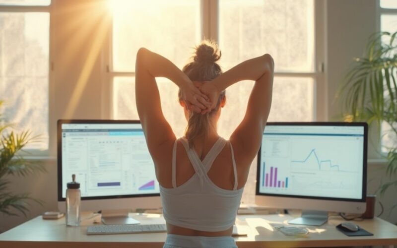 frequent mini stretches reduce headaches