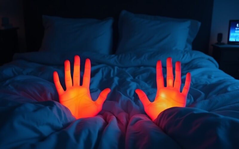 hand temperature and sleep