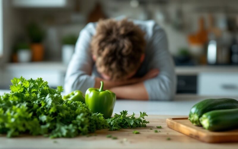 healthy vegetables tired you