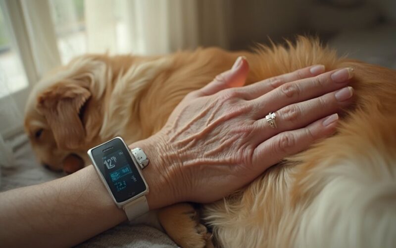 heartbeat regulation through animal petting