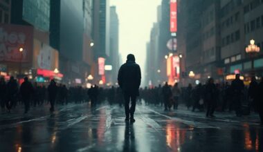 lonely in crowded urban spaces