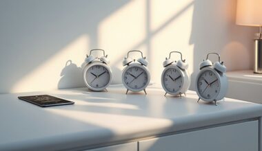 multiple morning alarms remembering routine