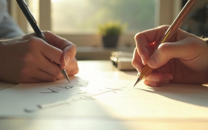 pencil improves writing concentration