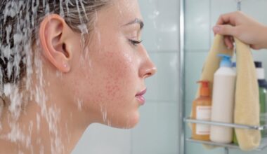 showering habit causes acne