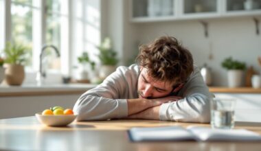 drowsiness after eating illness