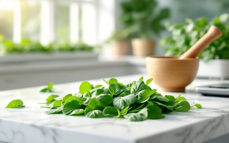 harvest spinach for health