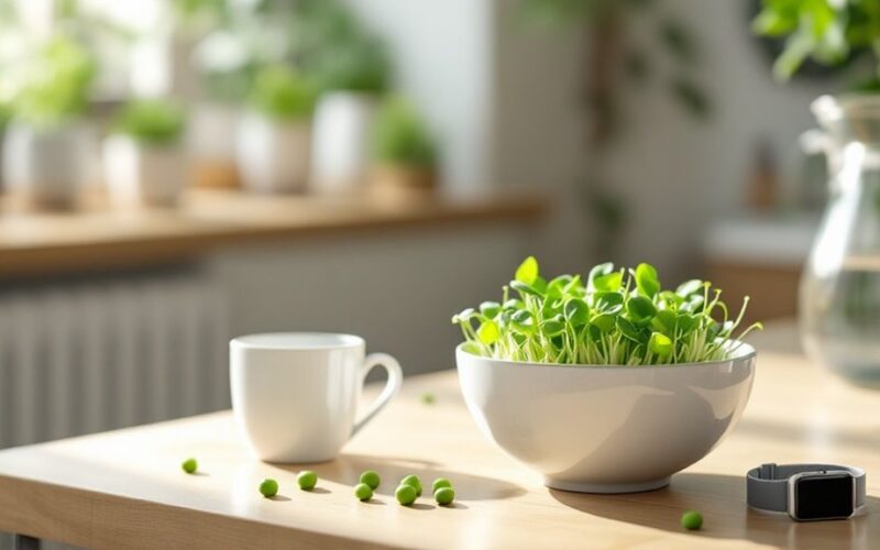 pea sprouts energize mornings