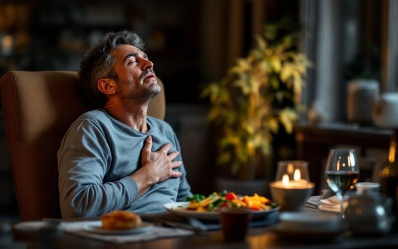 reflux causes post meal discomfort