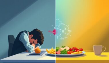 tiredness after light lunch