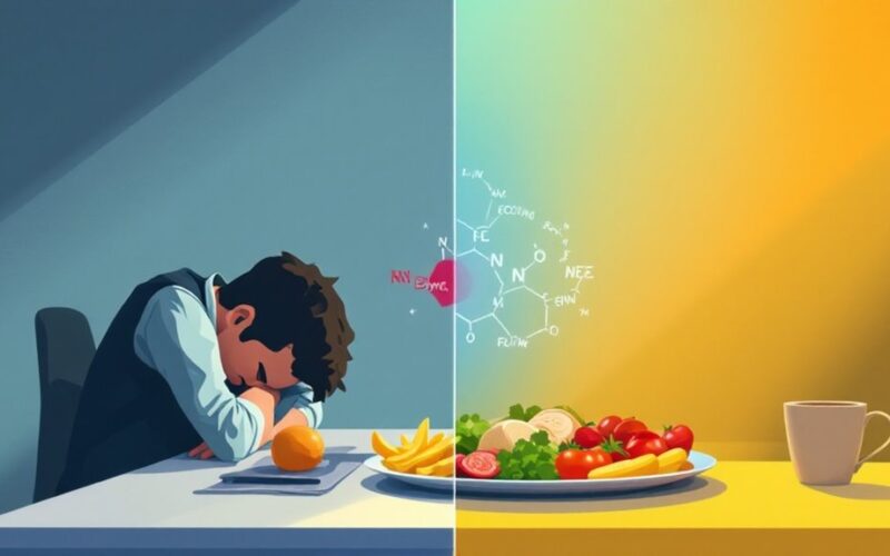 tiredness after light lunch