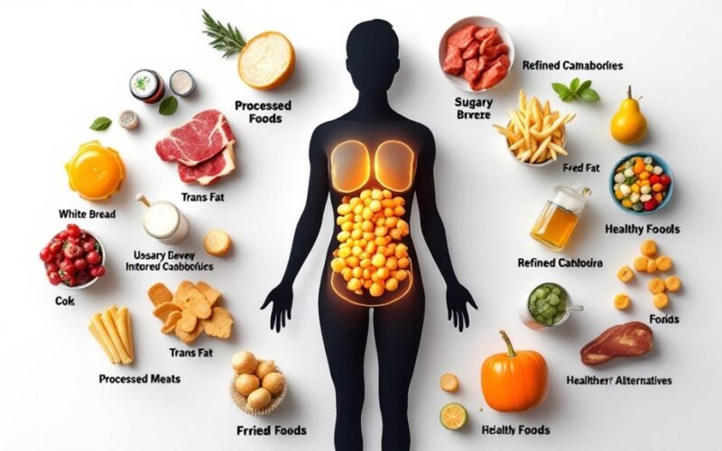 abdominal fat accumulation foods