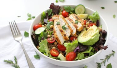 balanced low calorie protein rich weight loss salads