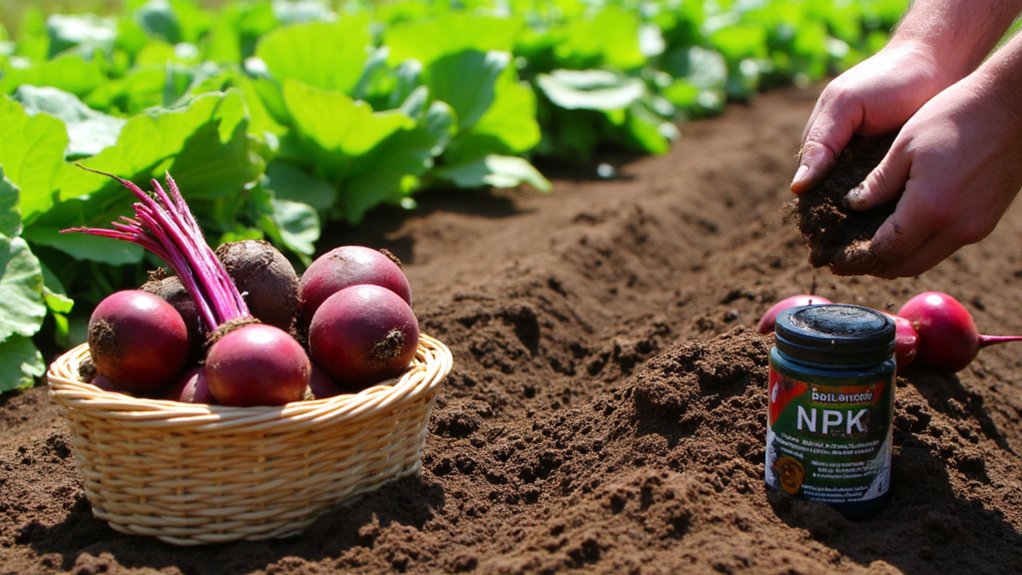 balanced organic nutrient fertilizers for beetroots