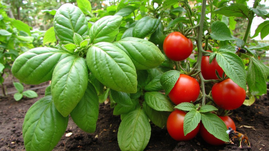 basil enhances tomato health