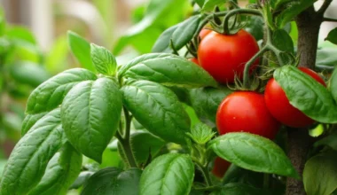 basil protects tomato plants