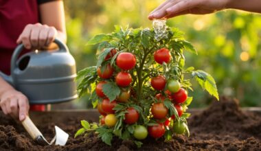 bountiful tomato harvest from small bushes