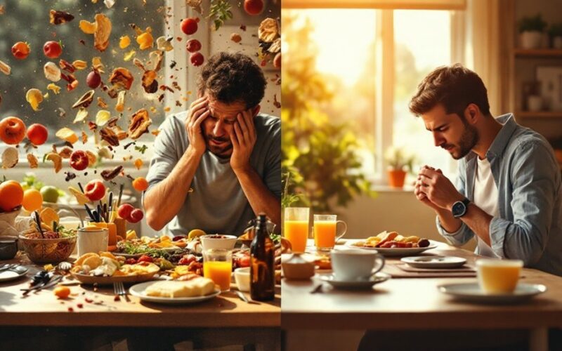 breakfast haste harms digestion