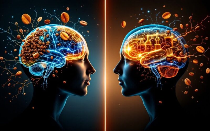 coffee vs alcohol brain risks