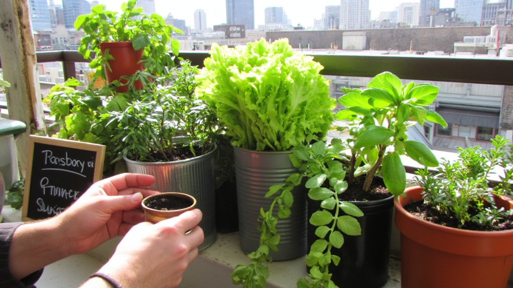 compact high yield space efficient container gardening