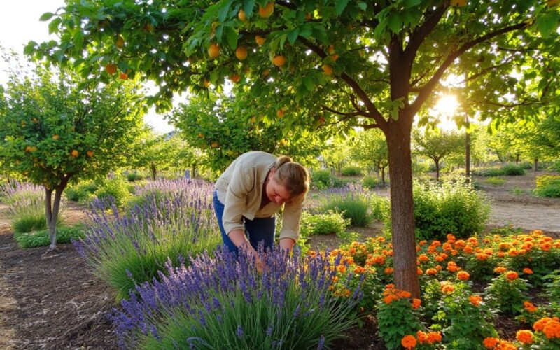 companion plants support apricot orchards