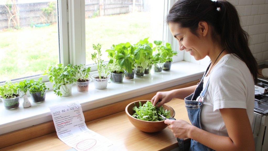 cost cutting edible gardening
