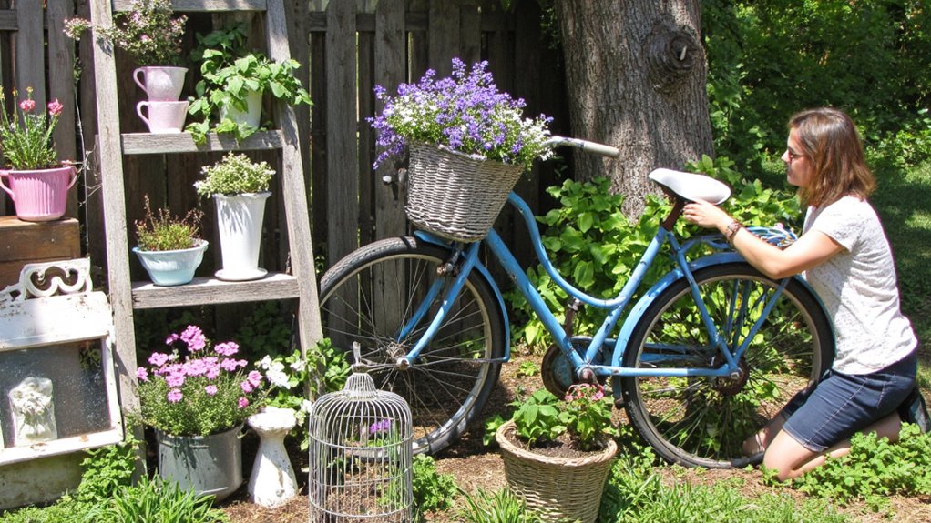 curated vintage garden art