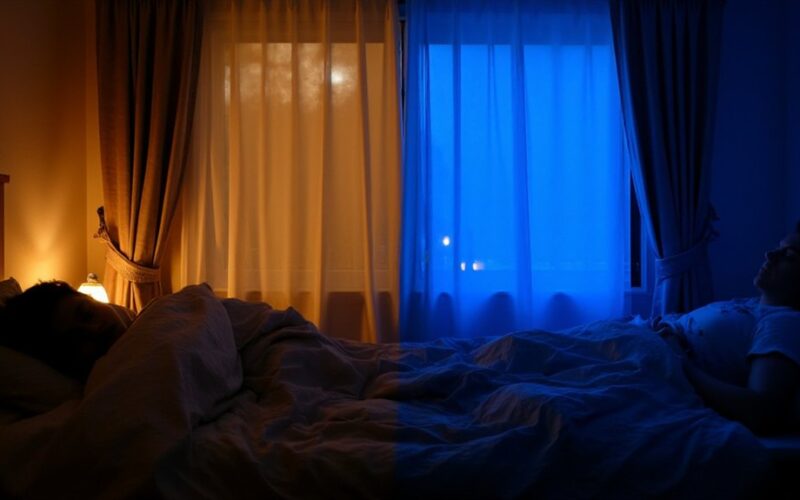 curtain colors affect sleep