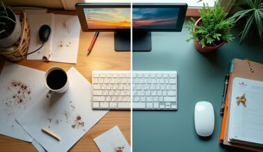 desk order reflects mindset