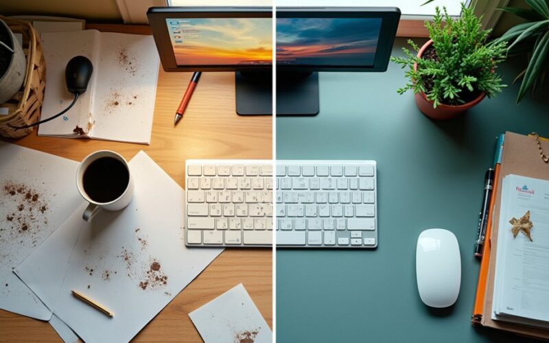 desk order reflects mindset