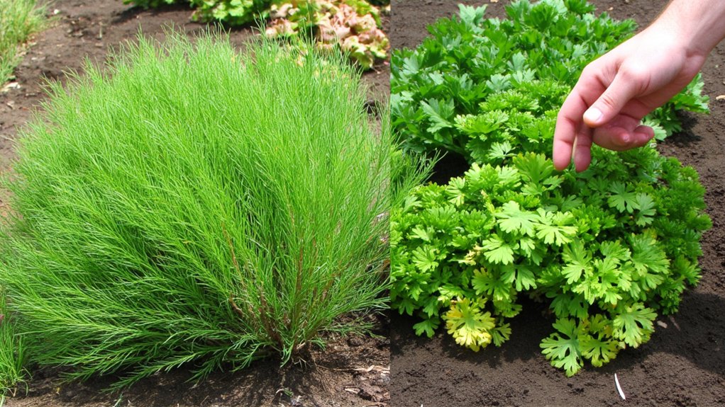 dill s chemical warfare suppresses parsley