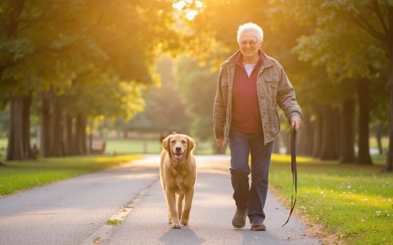 dog walking longevity link discovered