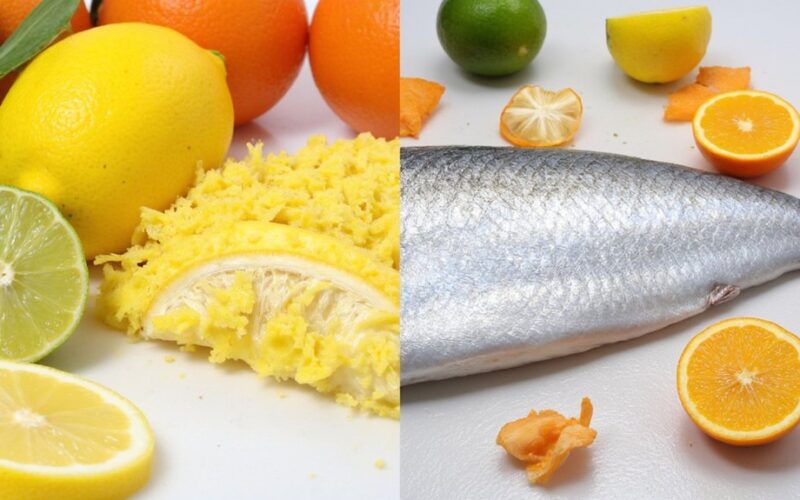 eliminate fishy odor with citrus