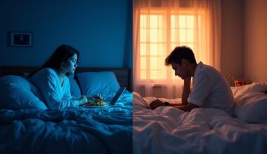 evening habits affect rest