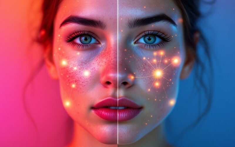 facial acne health indicators