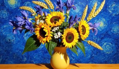floral artistry emulates van gogh s strokes