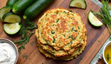 guilt free zucchini herb pancakes