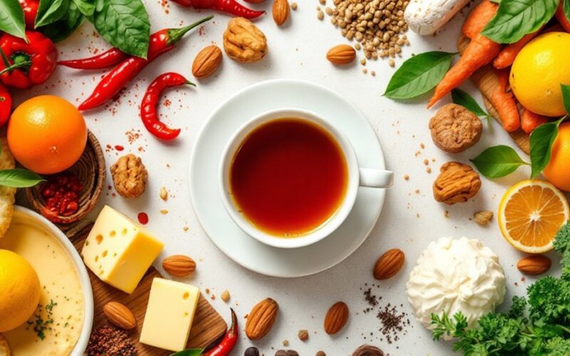 incompatible foods with tea